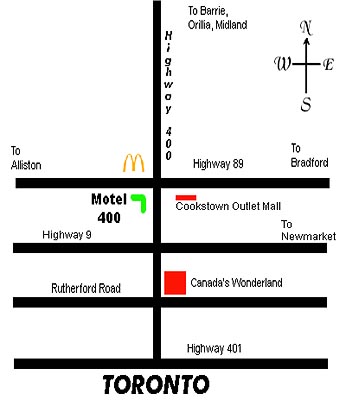 Local Map To Motel 400